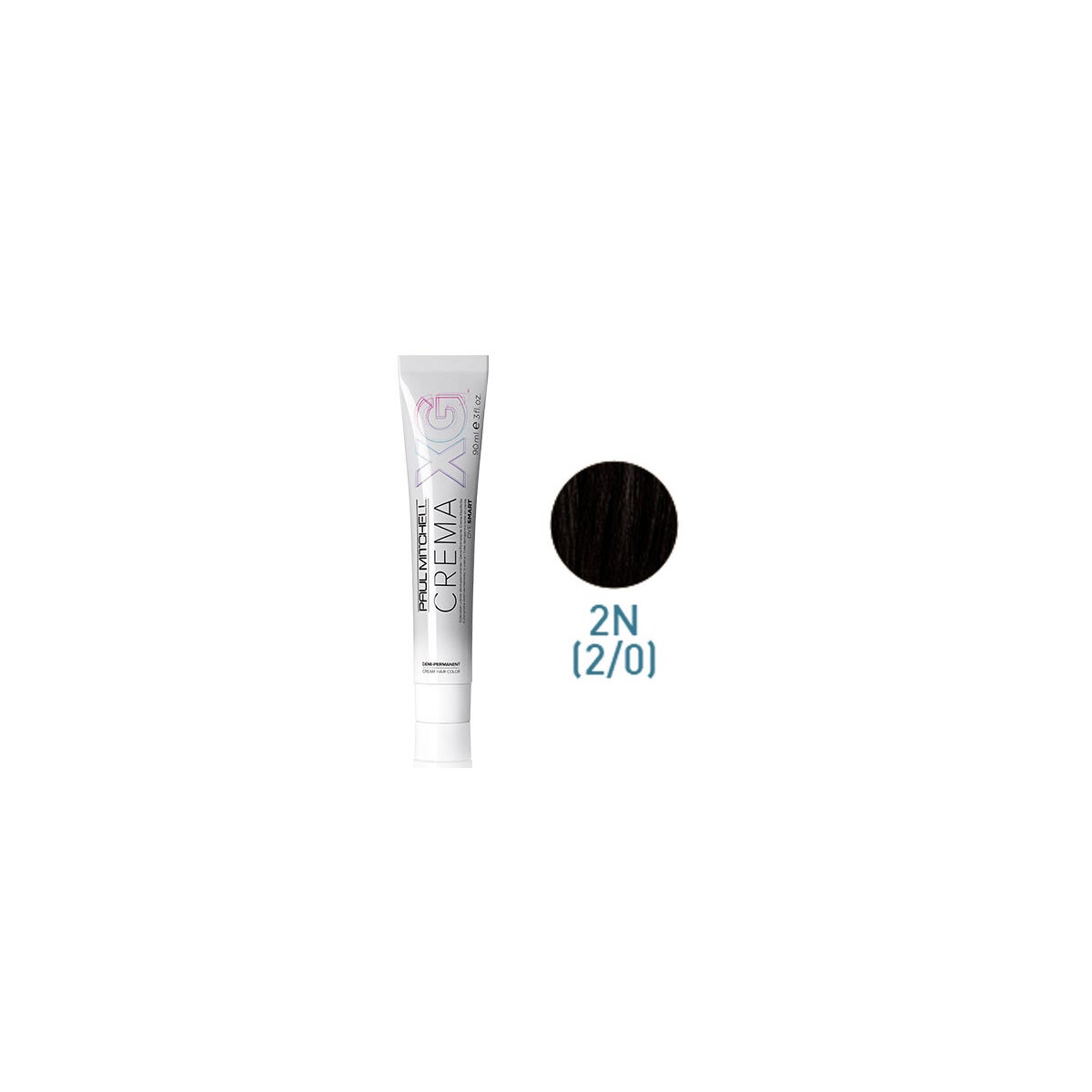 Crema XG Demi 2N Hair Color - Professional Semi-Permanent Hair Dye for Natural-Looking Highlights & Full Coverage | Perfect for At-Home Salon Treatments & Special Occasion Styling
