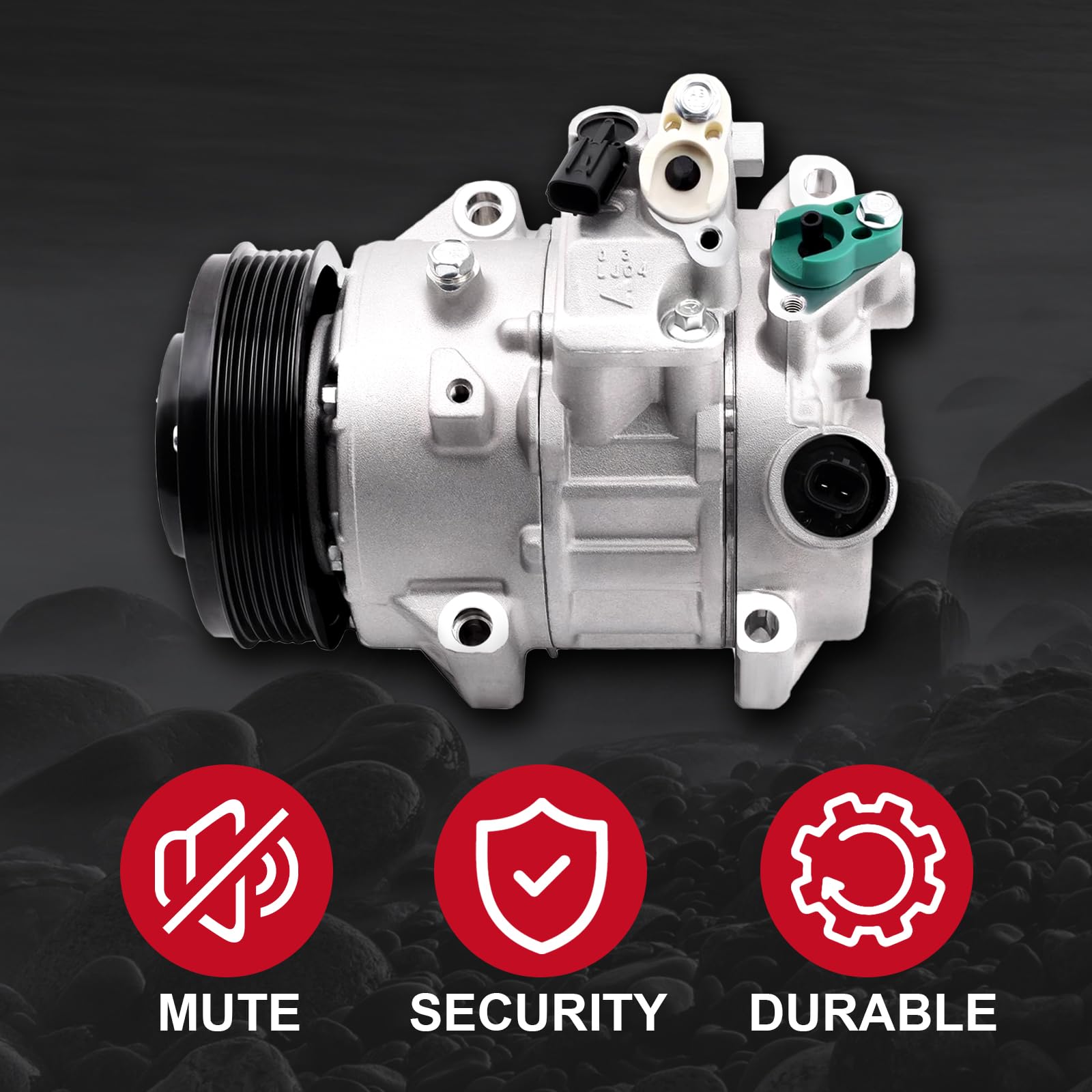 High-Performance AC Compressor for Toyota Camry 2012-2017 & RAV4 2009-2012 - Direct Fit Replacement Part - Perfect for Summer Cooling & Long Road Trips