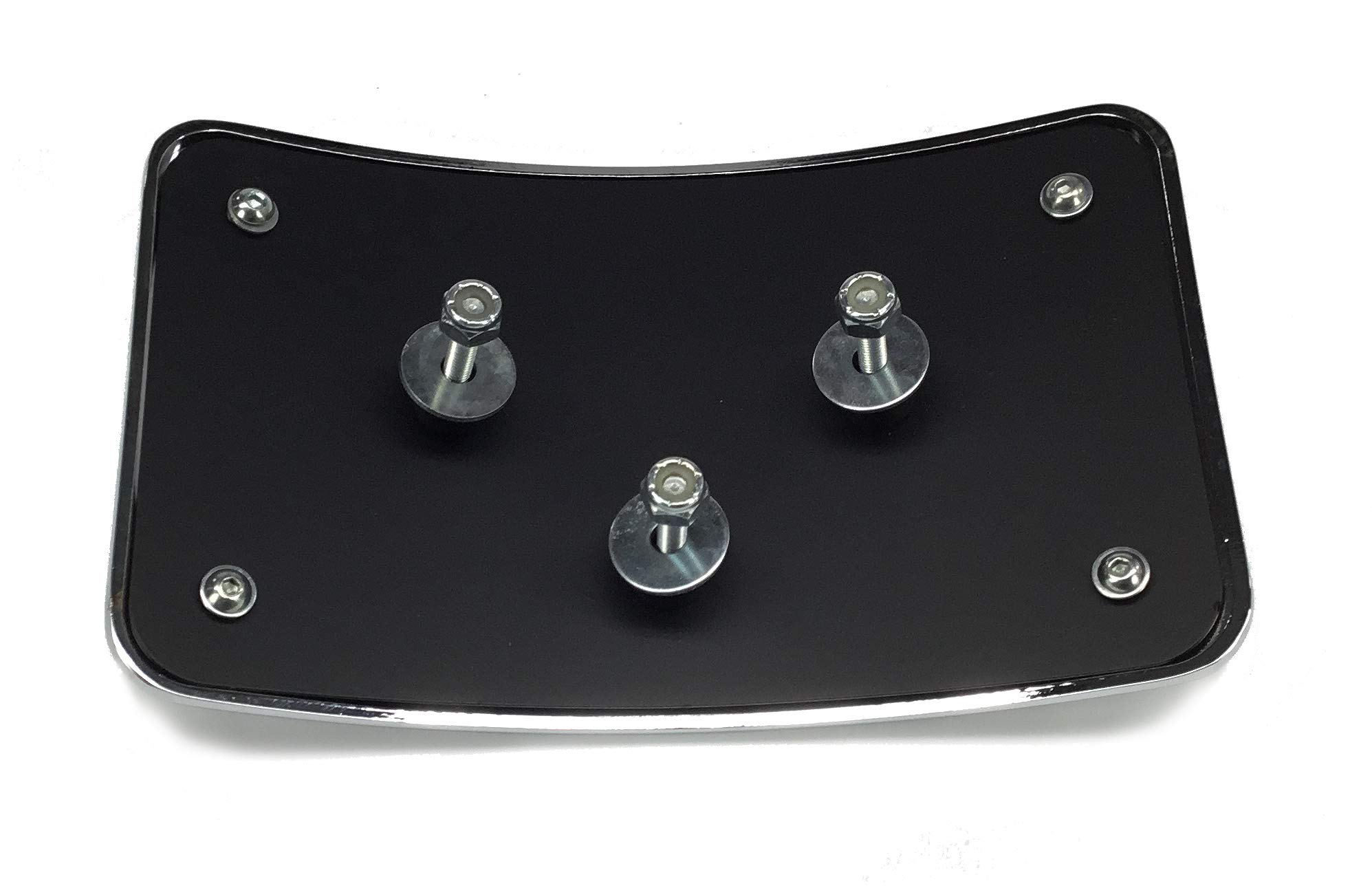 Baron Custom Accessories BA-3122-00 Curved Liner License Plate Kit - Perfect for Motorcycles, Cars & Trucks Customization