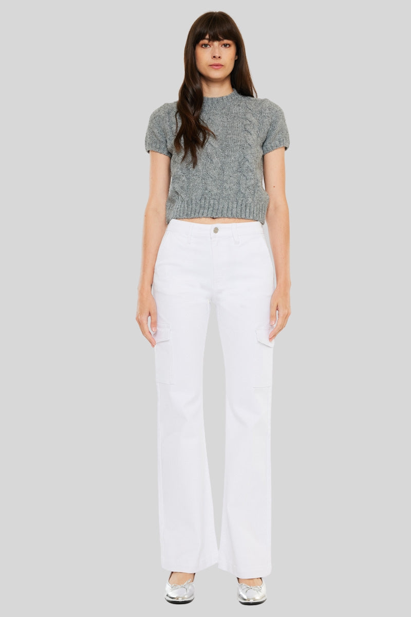 Stylish Marilyn High Rise Wide Flare Jeans for Women - Trendy Bootcut Denim Pants for Casual & Office Wear