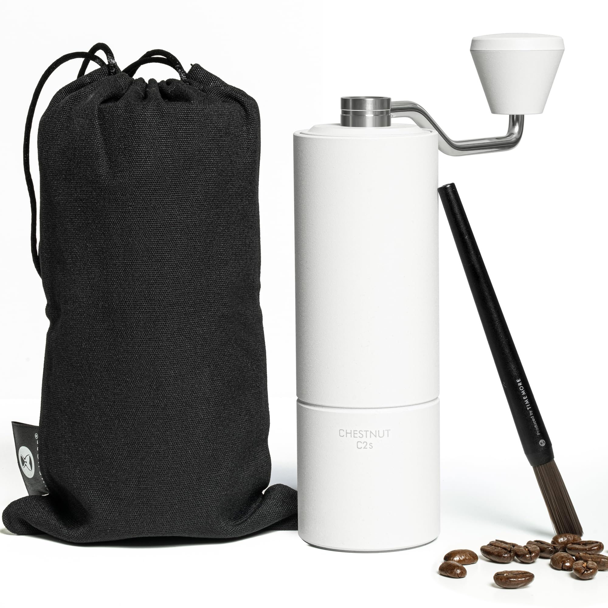TIMEMORE Chestnut C2S Manual Coffee Grinder - Adjustable Stainless Steel Conical Burr, 20g Capacity for Espresso, French Press, Pour Over & Cold Brew - Perfect for Home, Office & Travel Use