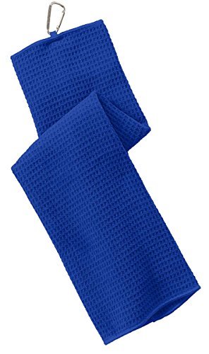 Port Authority Waffle Microfiber Golf Towel - Quick-Dry, Absorbent & Durable - Perfect for Golf, Gym & Outdoor Sports