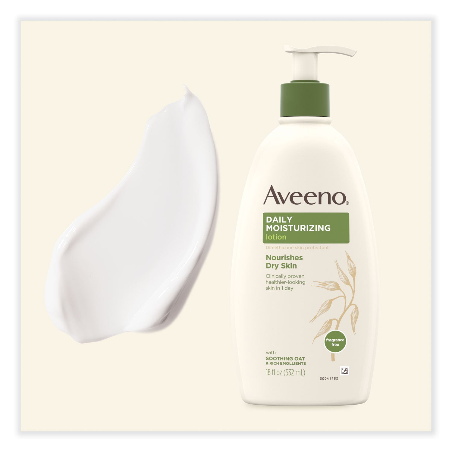 Aveeno Daily Moisturizing Lotion with Natural Oats - 12 Oz Pump Bottle for Dry Skin Care - Hydrating Body Moisturizer for Women & Men - Perfect for Daily Use at Home, Office or Travel