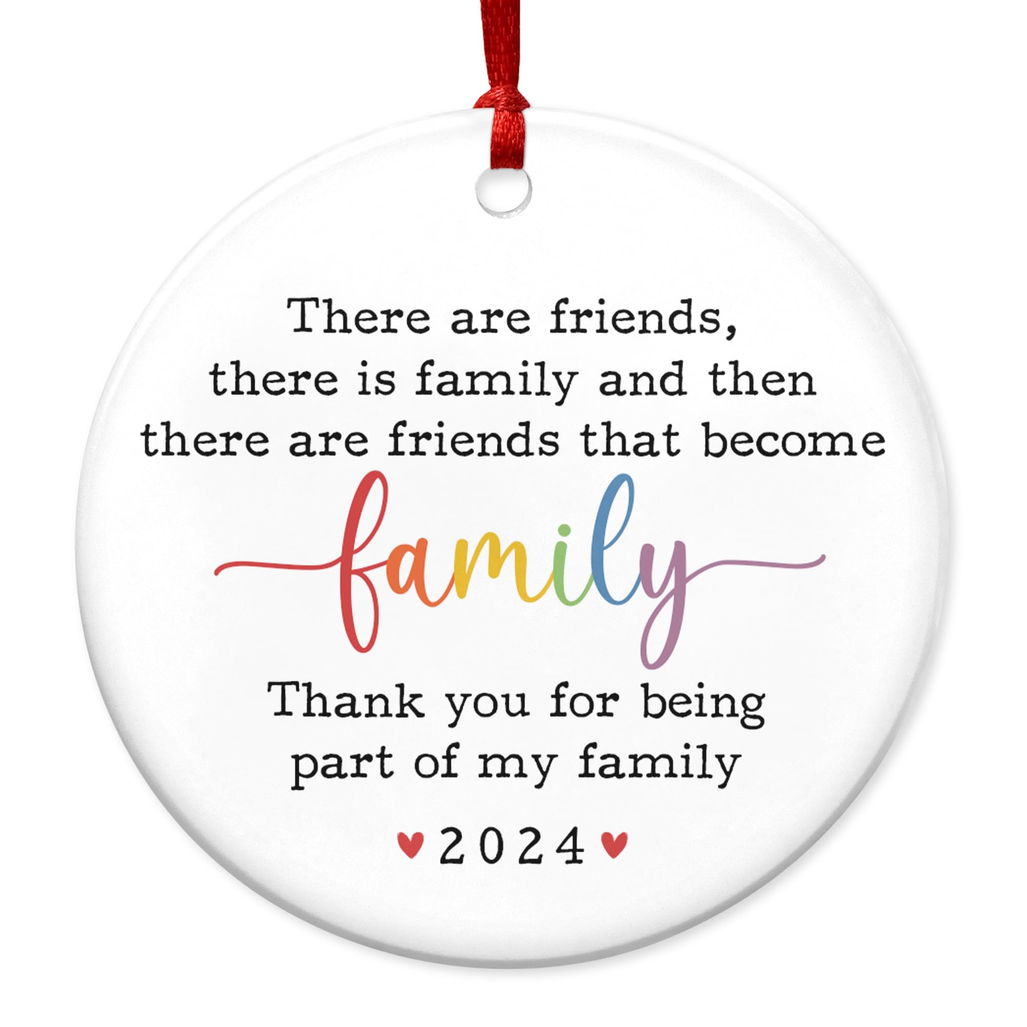 Best Friendship Gifts for Women - 2024 Christmas Ornaments & Birthday Presents for Female Friends, BFF Gifts, Ceramic Tree Decorations - Perfect for Holiday Decor, Party Favors, and Special Occasions