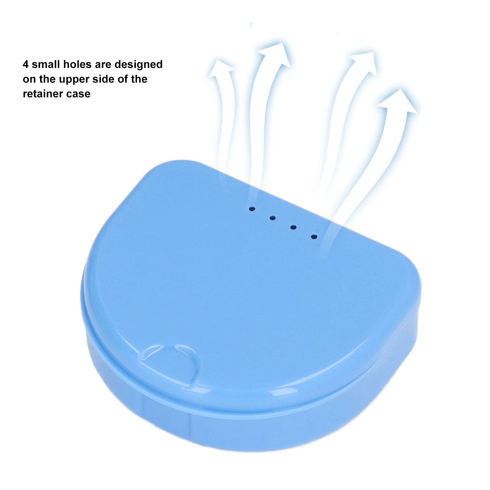 12 Pcs Plastic Denture Retainer Box - Orthodontic Tooth Storage Case for Travel & Night Use | Compact & Durable Retainer Holder for Braces, Aligners, Invisalign