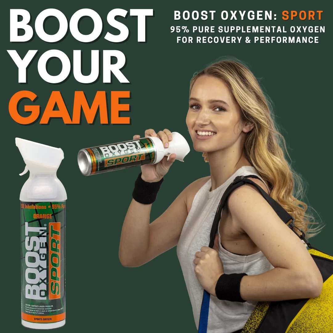 Boost Sport Oxygen Supplement Can - 10 Litres (200 Breaths) - Large 1 Pack for Athletes, Fitness & High-Altitude Activities
