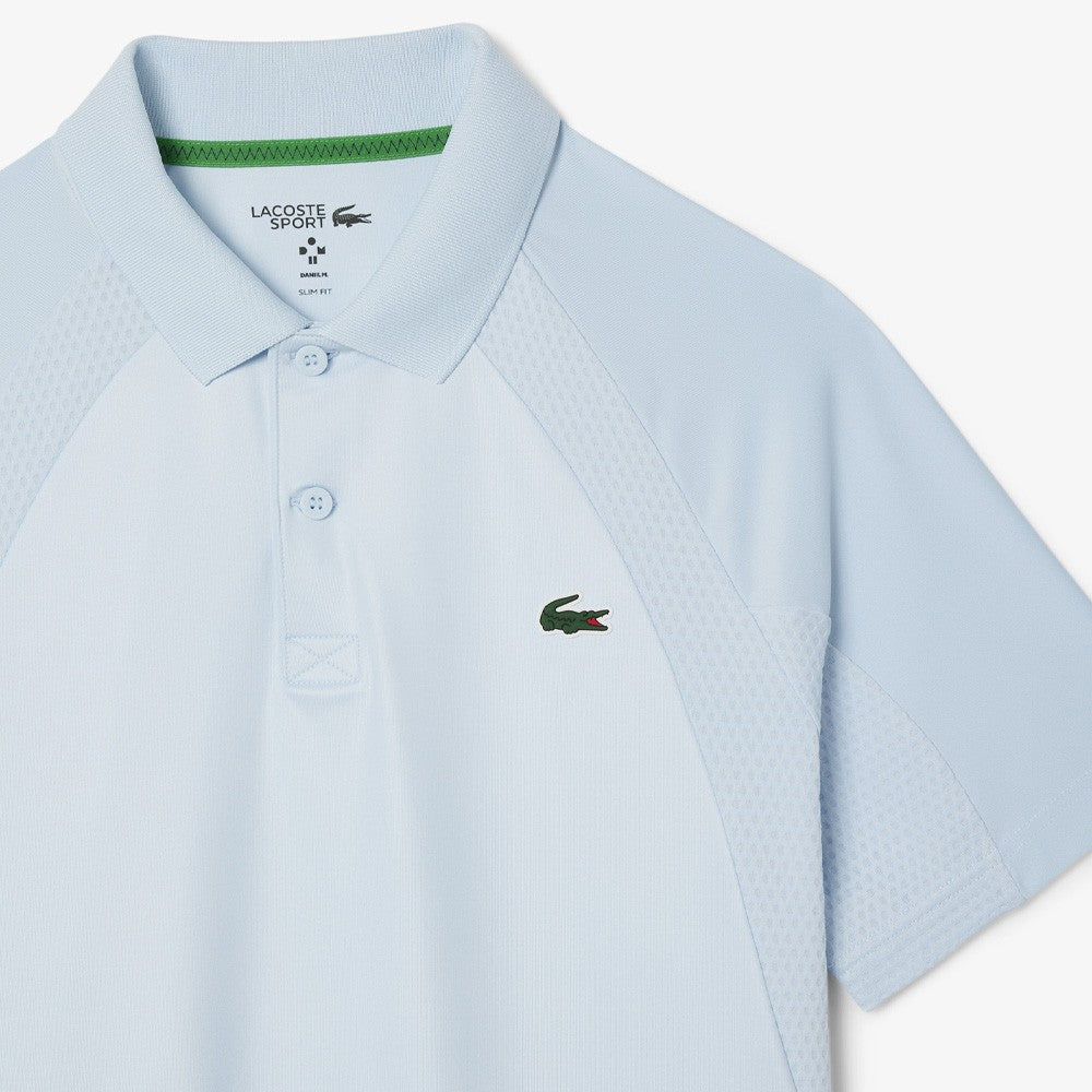 Lacoste Men's Medvedev X Tennis Polo Shirt - Light Blue | Breathable & Stylish for Casual & Sports Wear