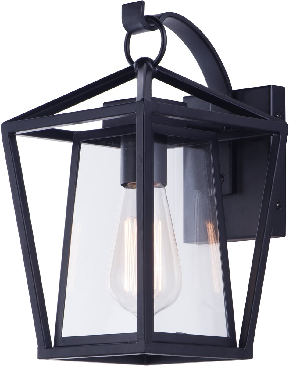 12H Artisan 1 Light Outdoor Wall Mount Black - Durable Exterior Sconce for Porch, Patio & Garden Lighting - Weatherproof Outdoor Wall Light for Home & Commercial Use