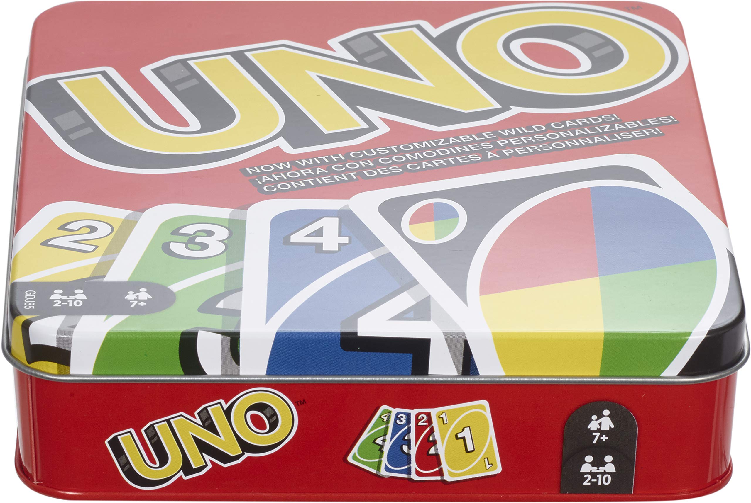 Mattel Games UNO Card Game in Collectible Tin - Classic Family Card Game for Kids & Adults, Travel & Parties, 2-10 Players (Amazon Exclusive) | Perfect for Game Nights, Camping & Road Trips