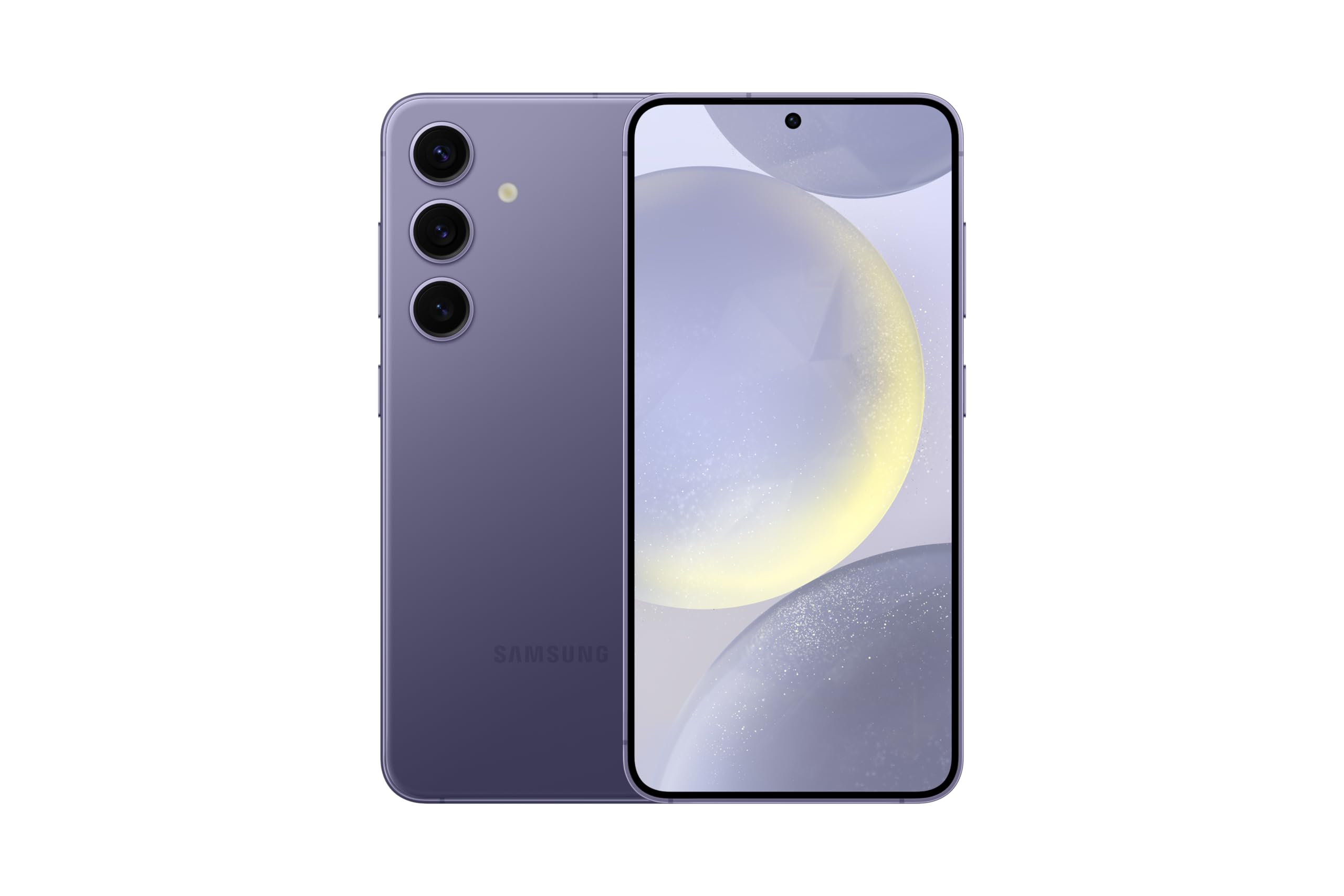 Samsung Galaxy S24 5G Unlocked Smartphone (128GB) - AI-Powered, 120Hz AMOLED Display, 50MP Pro Camera, 8K Video, Night Mode | Includes 45W Super Fast Charger | Cobalt Violet (Renewed) - Perfect for Streaming, Gaming & Professional Photography