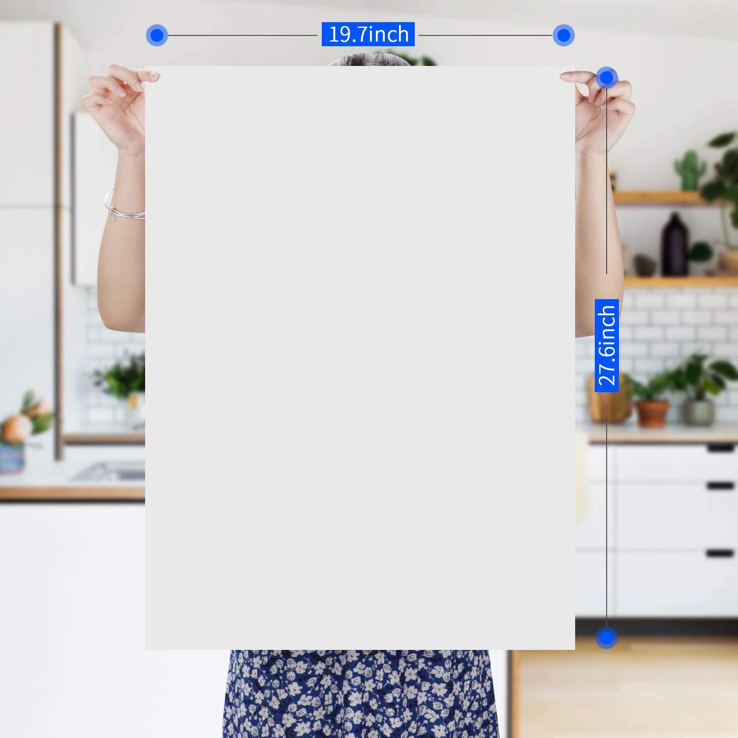 LONGFITE Extra Large Silicone Table Desk Mat - 27.6 x 19.7 Inch (70x50cm) Non-Slip Heat Resistant Work Surface for Baking, Pastry Dough Rolling, Kids Crafts & Countertop Protection | Ideal for Kitchen, Office & Craft Rooms