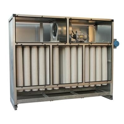 Automatic Dry Dust and Sludge Collection Booth - Industrial Workshop Cleaning System for Efficient Debris Removal | Perfect for Factories, Construction Sites, and Woodworking Shops