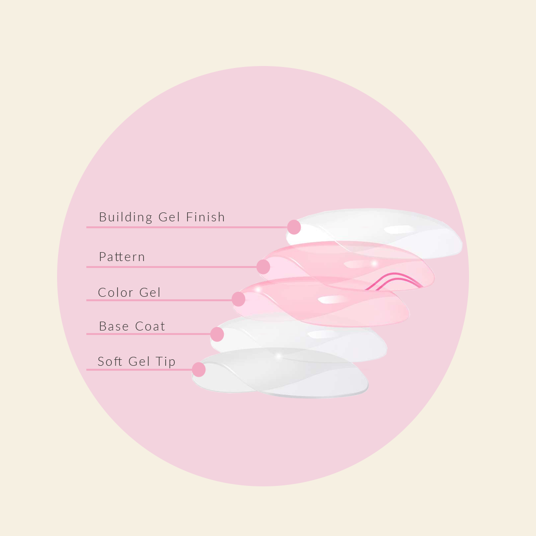 Mitty Snuggles Press on Nails - Long Lasting False Nails with Glue - Perfect for Parties, Weddings & Everyday Wear