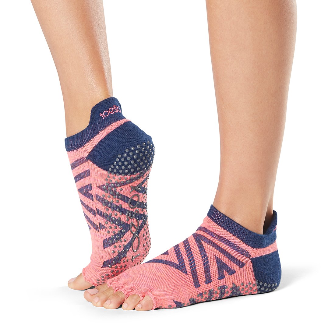 ToeSox Low Rise Grip Socks - Non-Slip Half Toe Yoga & Pilates Socks for Women - Perfect for Barre, Dance, and Workout Sessions