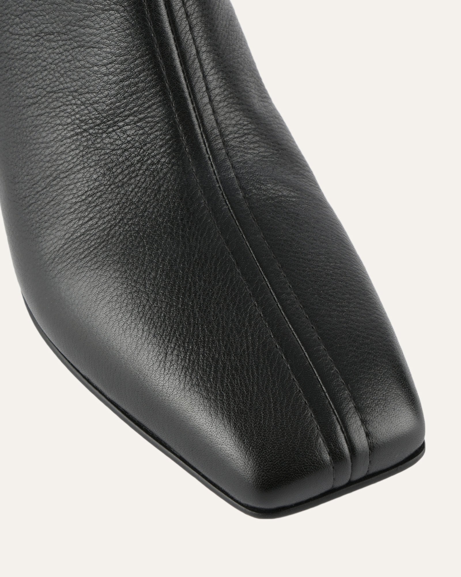 NORI Mid Ankle Boots for Women - Black Leather Boots with Comfortable Heel | Perfect for Casual Outfits, Office Wear & Fall Fashion