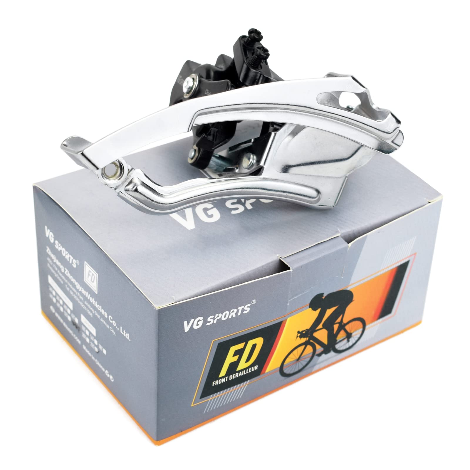 VG SPORTS 2/3 Speed Front Derailleurs - Compatible with Road Bikes, MTB & BMX - Top/Bottom Routing - Adjustable Clamp - Perfect for Commuting, Trail Riding & Urban Cycling