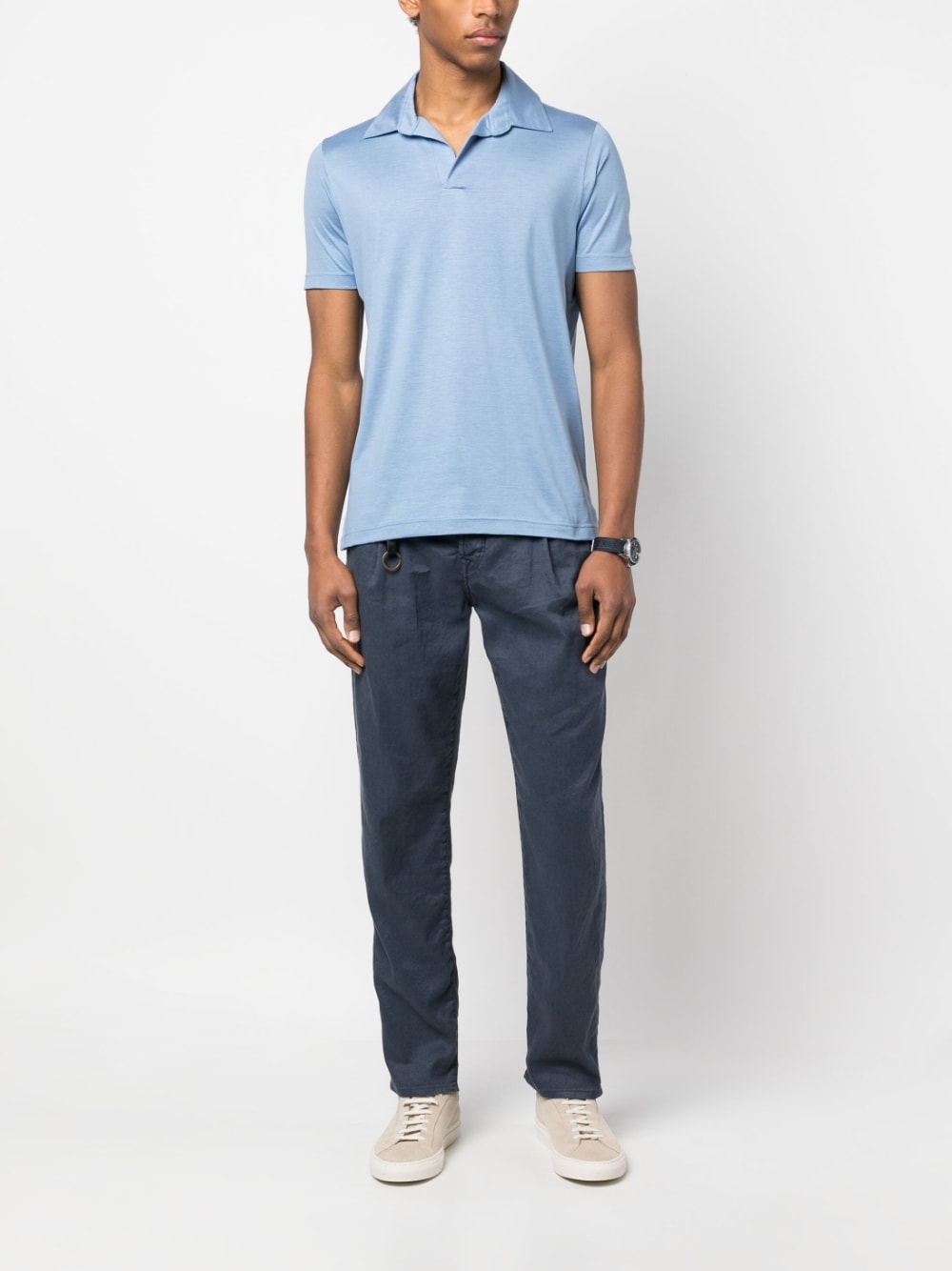 Premium Colombo T-Shirts & Polos in Clear Blue - Comfortable Casual Wear for Men & Women - Perfect for Work, Travel & Everyday Outfits