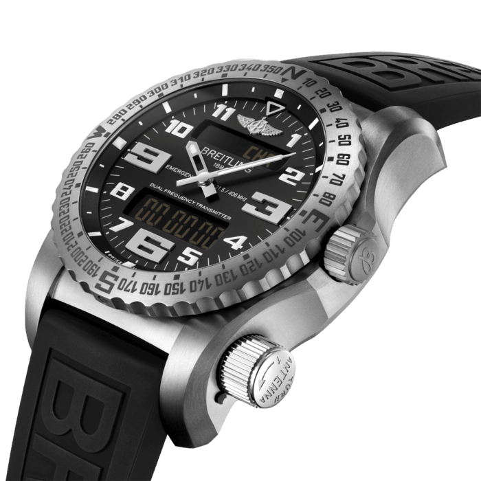 Breitling Professional Emergency 51 Titanium Men's Luxury Watch - Pilot & Outdoor Adventure Chronograph for Emergency Situations