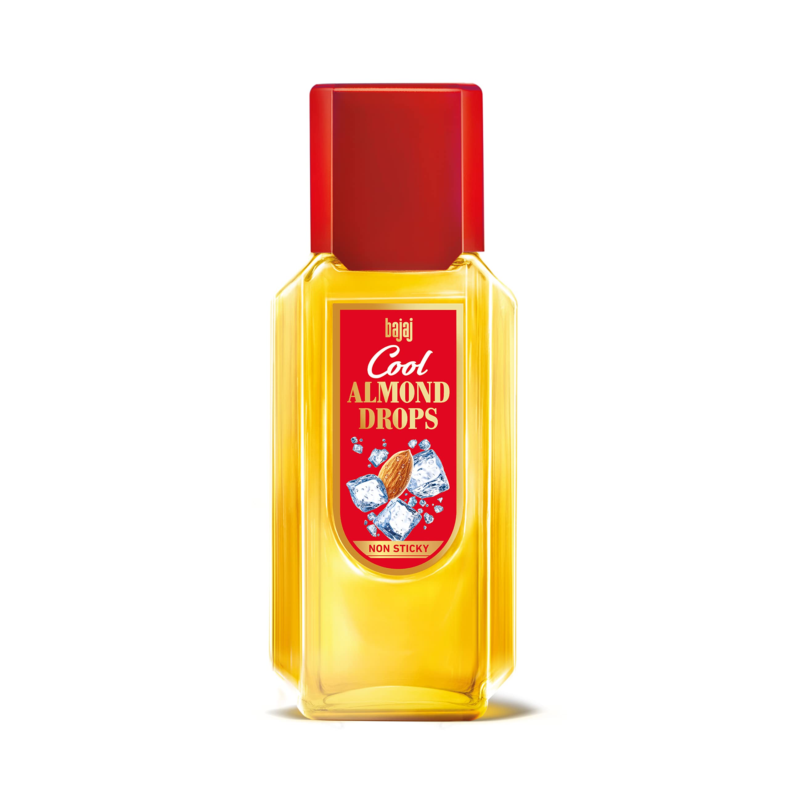 Bajaj Cool Almond Drops Hair Oil 300ml - Natural Hair Growth Treatment for Dry & Damaged Hair - Perfect for Daily Scalp Massage & Split Ends Repair