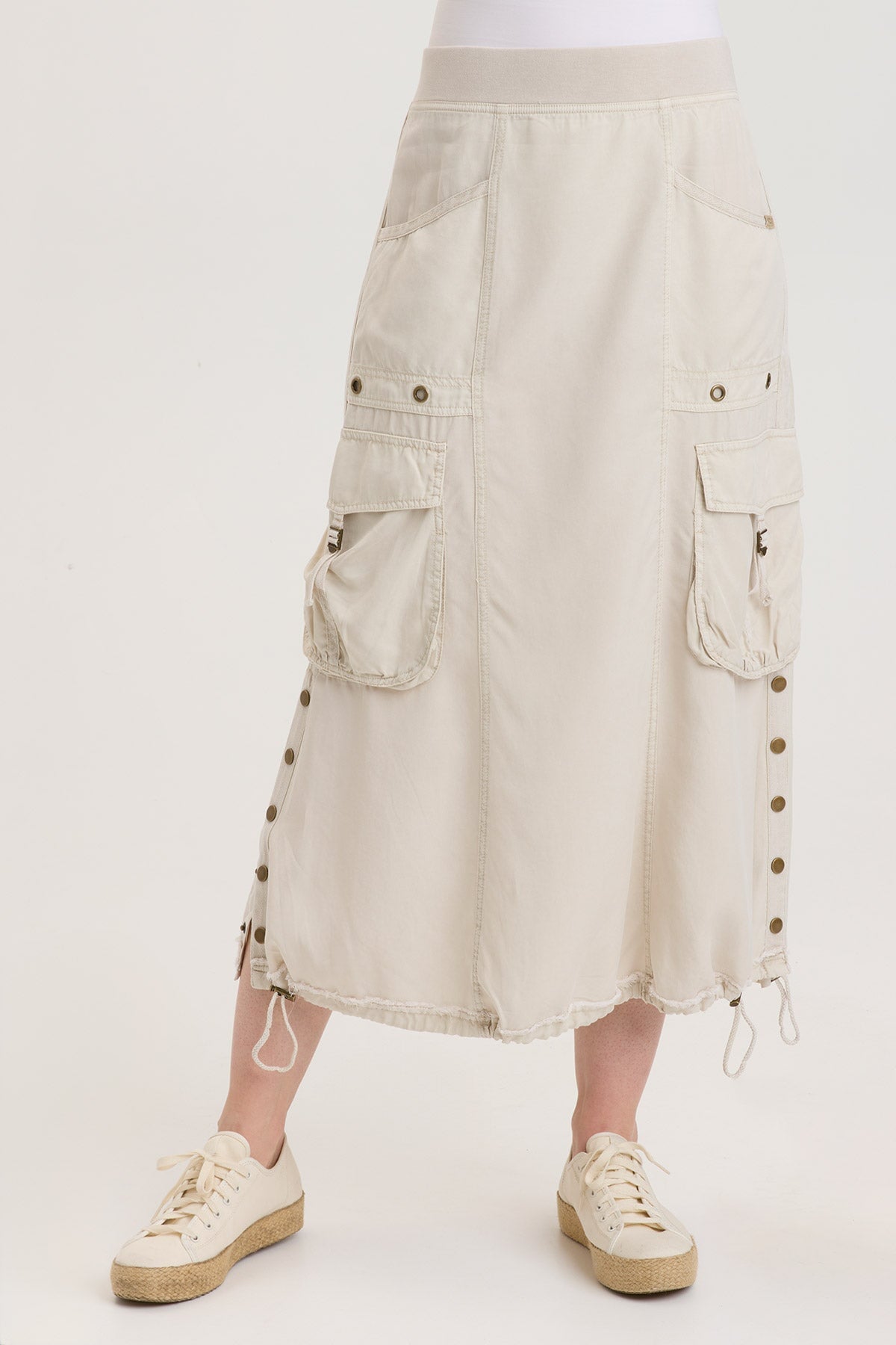 Leslyn Skirt Klondike Pigment - Women's High Waisted A-Line Skirt for Casual & Office Wear | Perfect for Spring & Summer Outfits