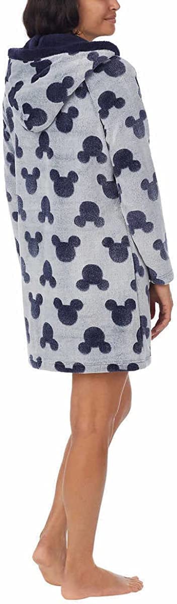 Disney Women's Mickey Mouse Fleece Lounge Hoodie - Cozy Pullover Sweatshirt for Casual Wear, Home Relaxing & Outfits