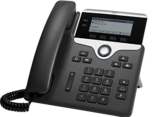 Cisco 7811 IP Phone - Corded VoIP Business Phone with Wall Mount & Desktop Stand - Charcoal Black - Ideal for Office, Call Center & Remote Work