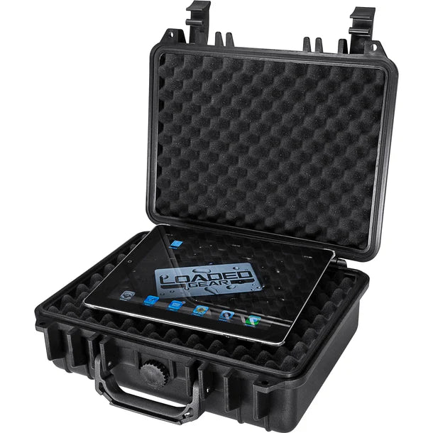 Barska BH11858 Loaded Gear Protective Hard Case - Heavy Duty Black Waterproof Storage for Tools, Electronics & Equipment - Perfect for Travel, Camping & Outdoor Adventures