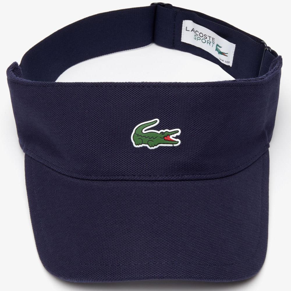 Lacoste Sport Visor Hat for Men & Women - Navy Blue Sun Visor for Golf, Tennis, Running & Outdoor Activities