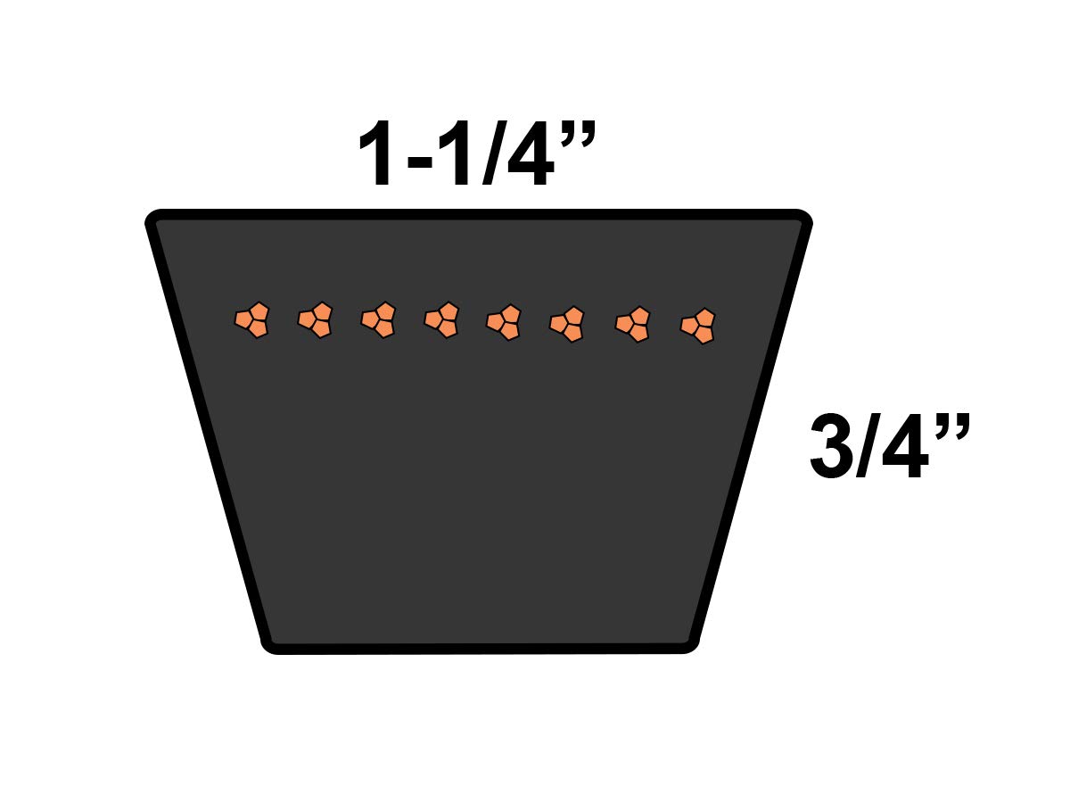 D&D DURA-Prime D178 V-Belt 1 1/4 x 183in - Heavy Duty Replacement Belt for Industrial Machinery, Agricultural Equipment & Power Transmission Systems