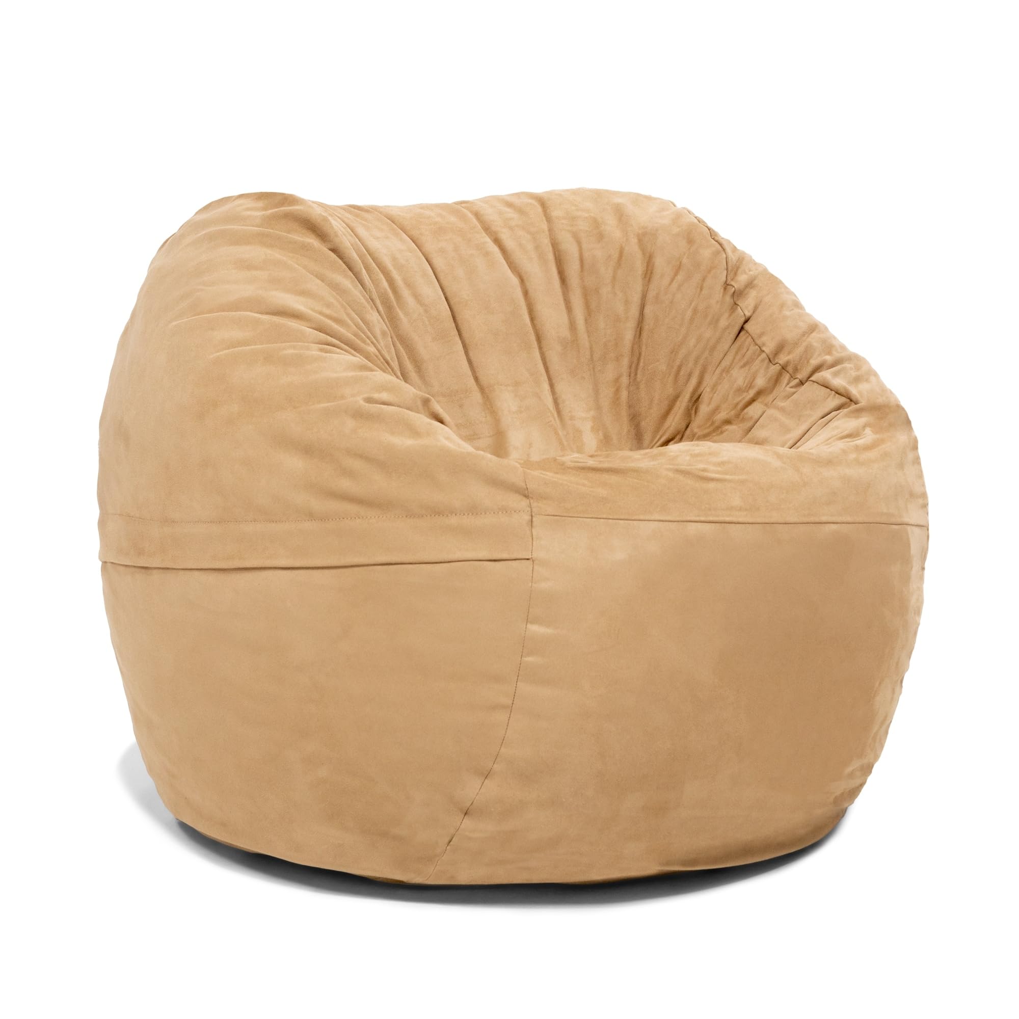 Jaxx Saxx 3 Foot Bean Bag Chair with Removable Cover - Soft Camel Color for Kids & Adults - Perfect for Dorm Rooms, Living Rooms & Game Rooms