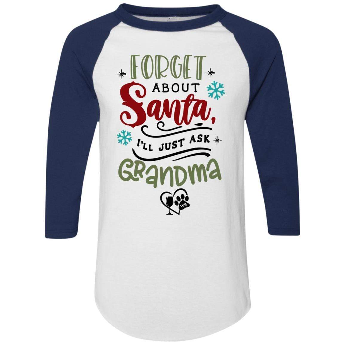 WineyBitches.Co Colorblock Raglan Jersey - Women's Trendy Baseball Tee for Casual Wear & Night Out