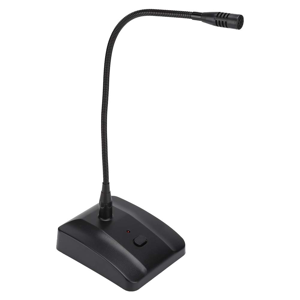 Professional Desktop Gooseneck Microphone with On/Off Switch - Wired Conference, Paging & Talkback Mic with Flexible Mount - Perfect for Podcasting, Streaming & Office Meetings