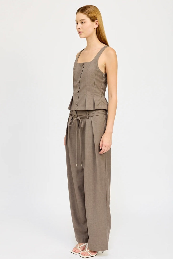 Mirabella Women's High-Waisted Wide Leg Dress Pants for Office & Business Casual - Comfortable Stretch Work Trousers for Professional Women