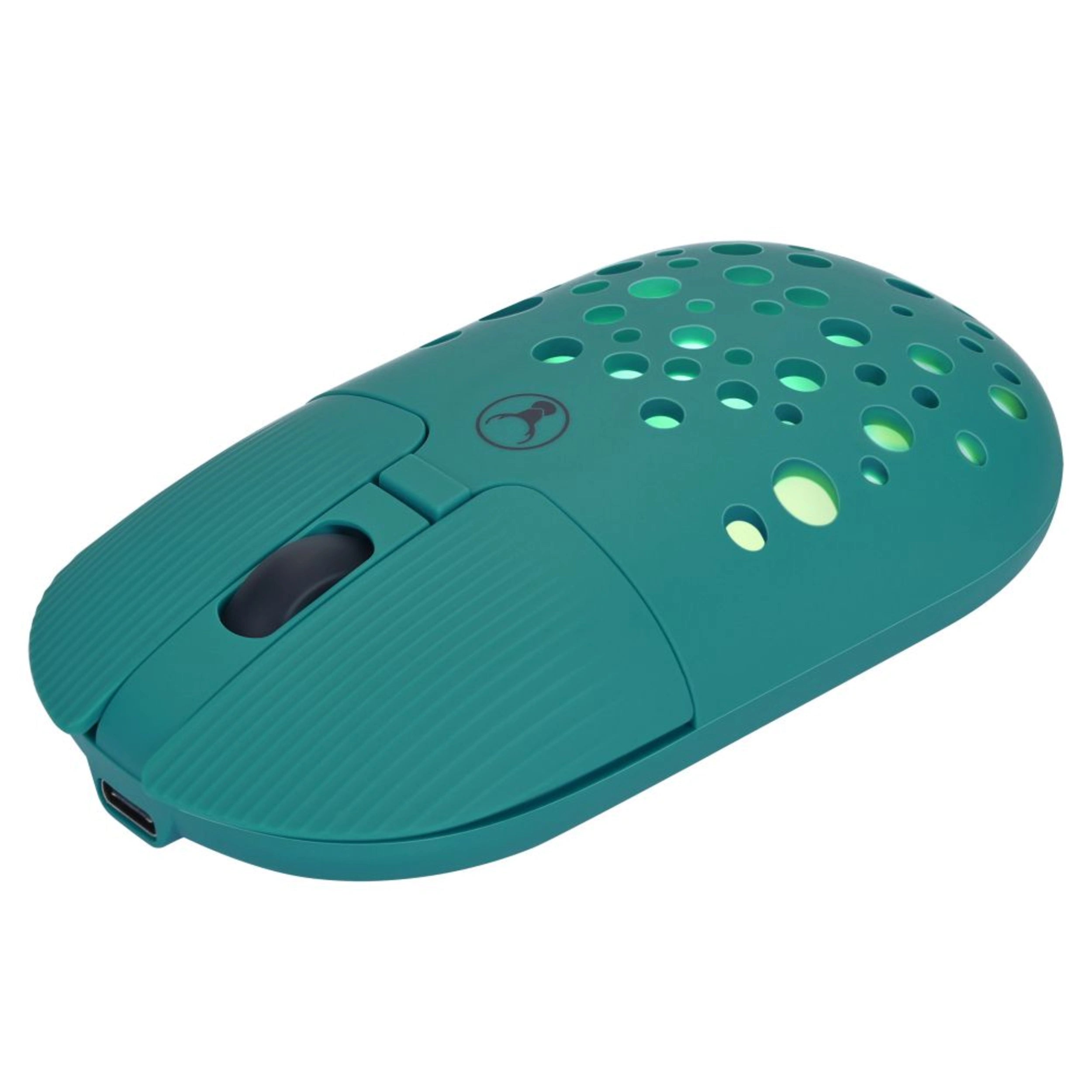 Bonelk Bluetooth & Wireless RGB 4D Gaming Mouse - 1200DPI Adjustable, USB-C Rechargeable, Ergonomic Design (Emerald Green) - Perfect for PC Gaming, Office Work & Graphic Design
