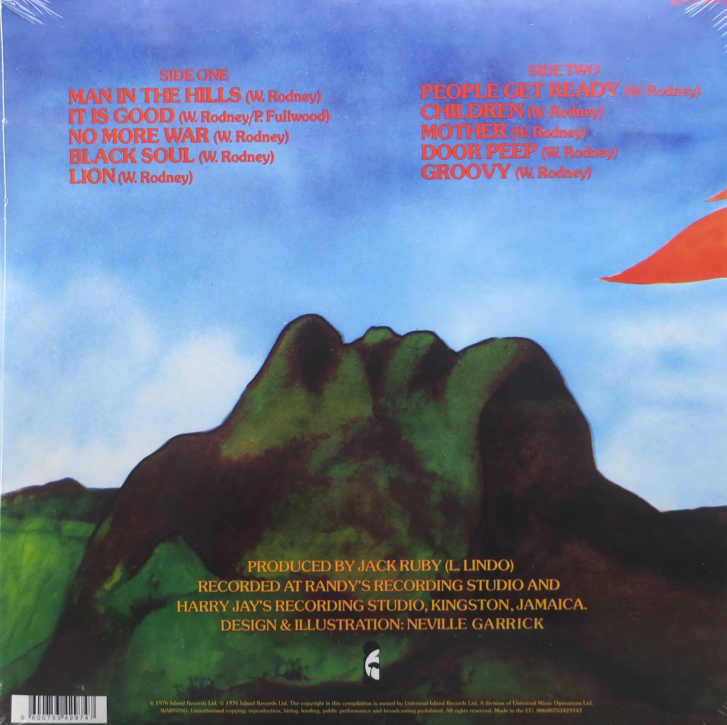 Burning Spear 'Man In The Hills' Vinyl LP (1976 Reggae Album) - Perfect for Reggae Collectors & Vinyl Enthusiasts