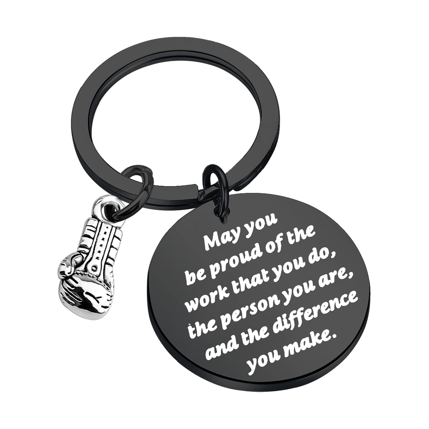 AKTAP Boxing Gloves Keychain - Boxing Jewelry Gift for Boxer Fans - Motivational Key Ring for Fitness Enthusiasts - Perfect for Gym Bags, Sports Events & Boxing Gifts