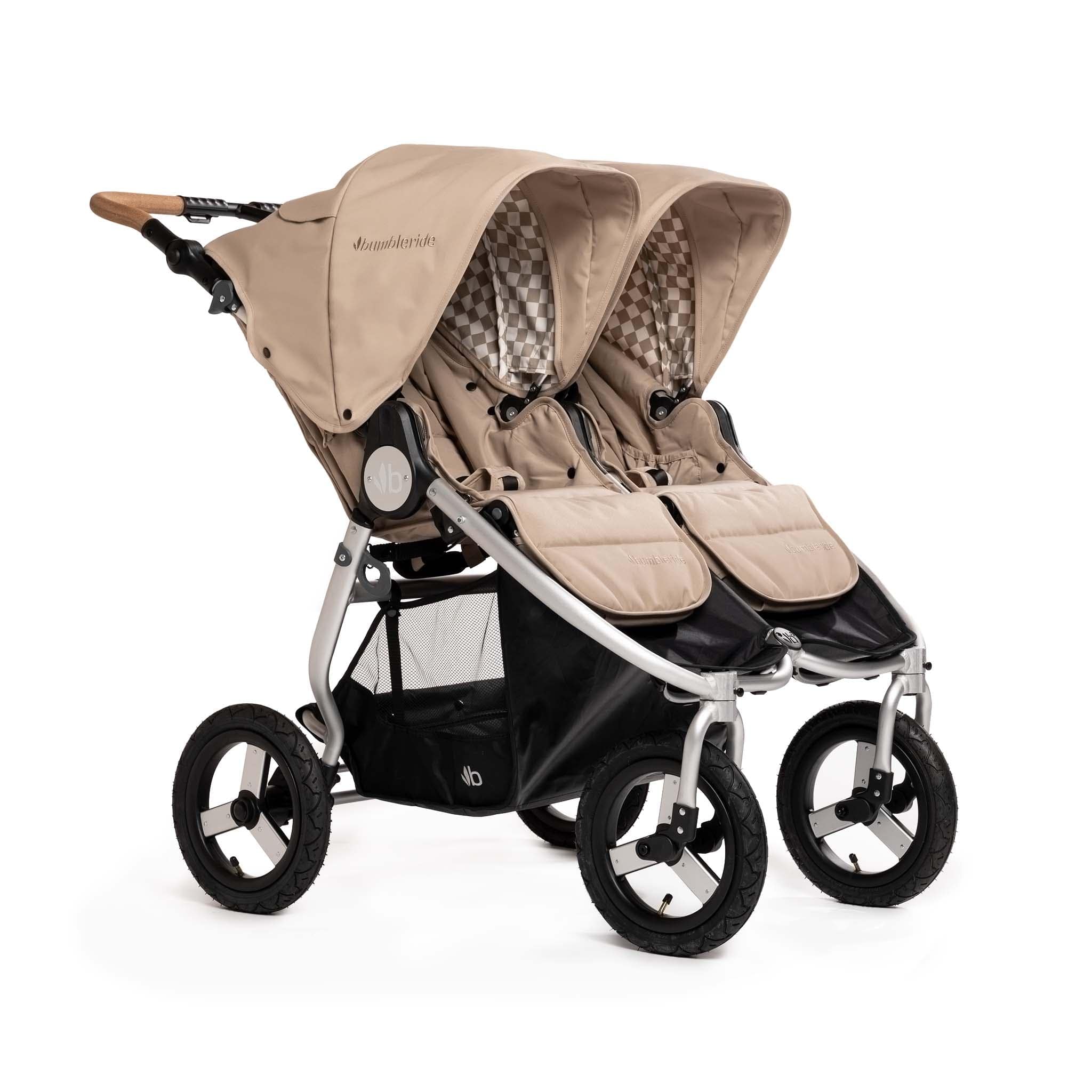Bumbleride Indie Twin Stroller - Lightweight Double Jogging Stroller for Toddlers | All-Terrain Baby Stroller with Adjustable Canopy | Perfect for Outdoor Walks, Running & Travel