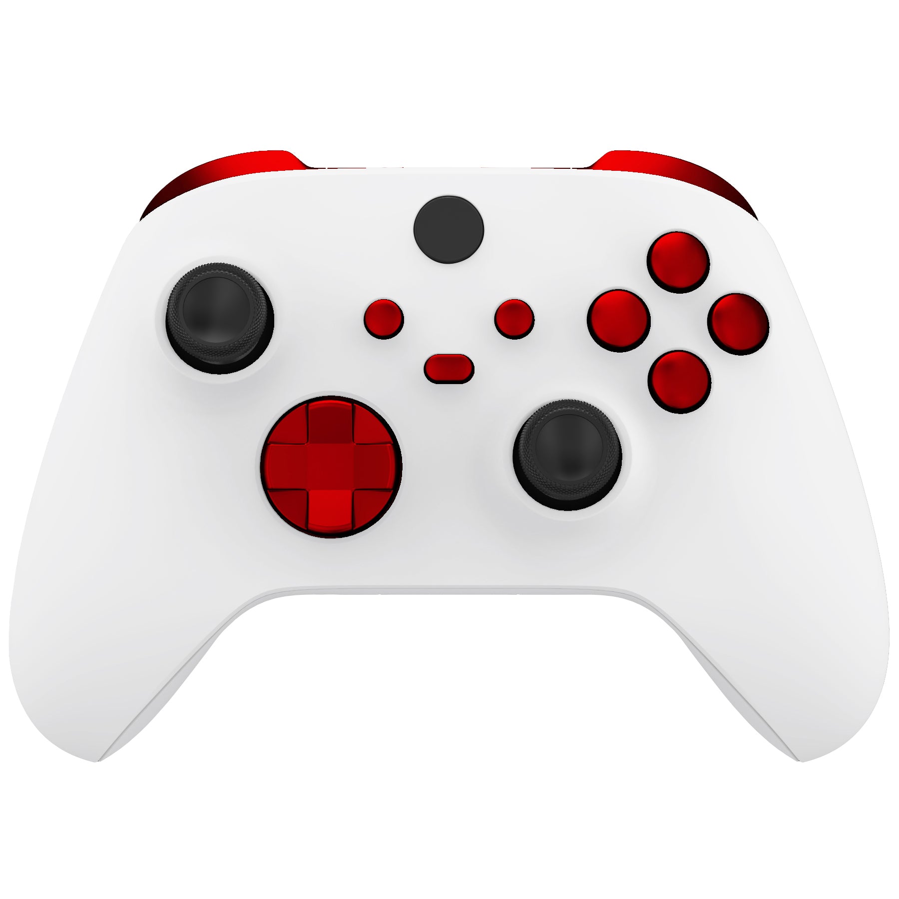 eXtremeRate Custom Full Set Buttons for Xbox Series X/S Controller - Scarlet Red Replacement Kit with Bumpers, Triggers, Dpad & ABXY Buttons | Compatible with Xbox Series X/S & Core Controller (Model JX3503) | Perfect for Gaming, Customization & Controller Repair