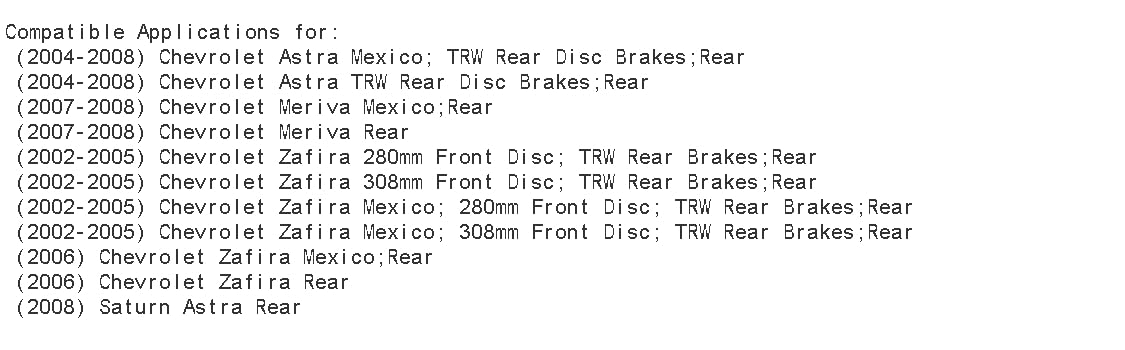 PowerSport Rear Brake Pads and Rotors Kit - Semi Metallic Brake System Replacement for 2002-2008 Chevrolet Astra, Meriva, Zafira & Saturn Astra - Perfect for Daily Commuting and City Driving