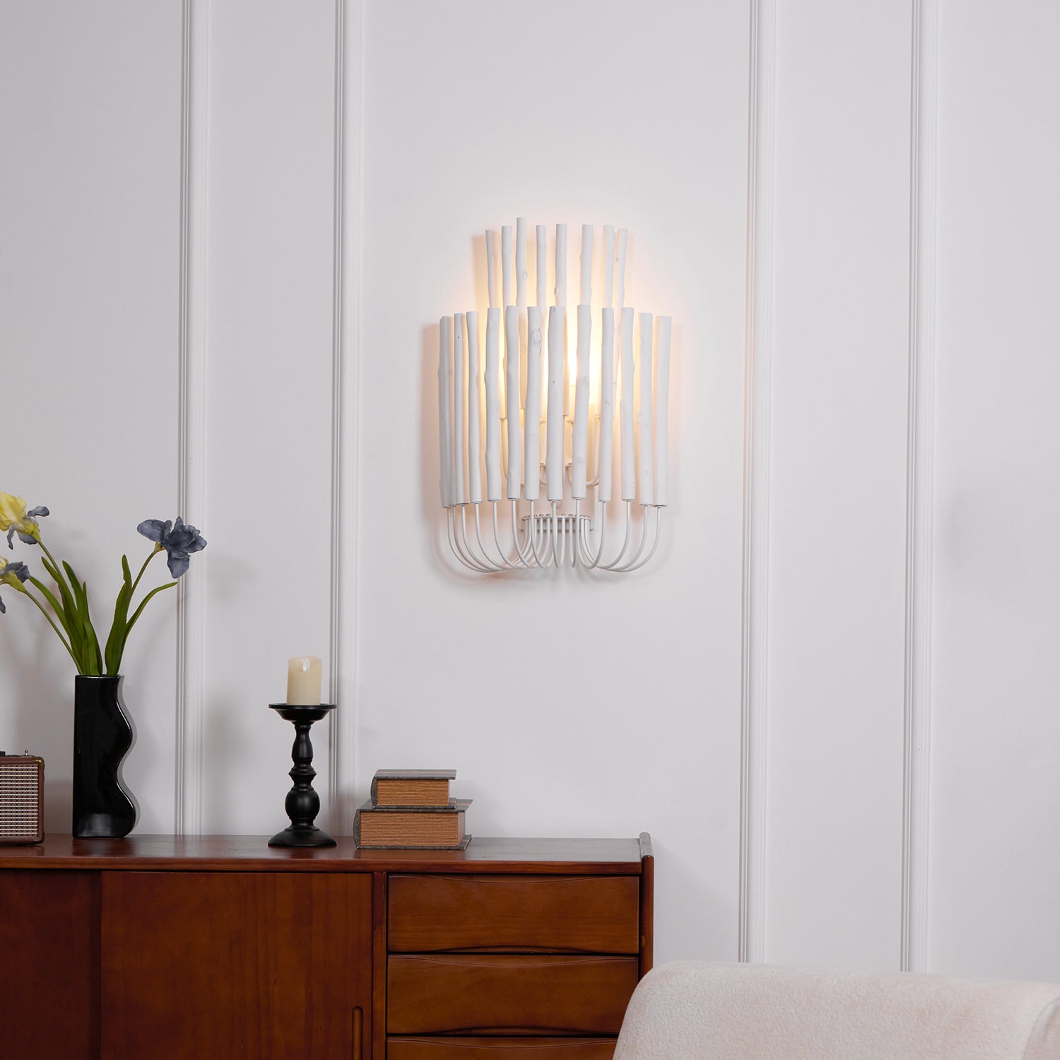 Swinton Modern Wall Light - Sleek LED Sconce for Bedroom, Living Room & Hallway - Energy Efficient Indoor Lighting Fixture