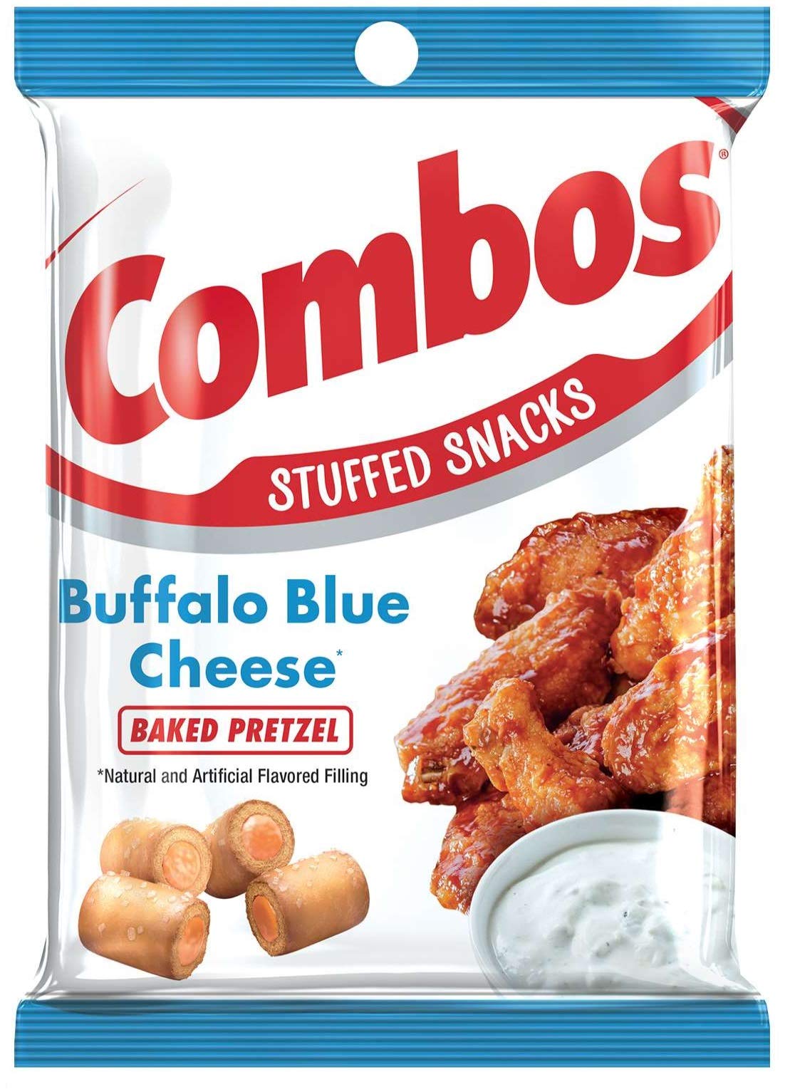 COMBOS Variety Pack Snacks - Cheddar Cheese Crackers, Pepperoni Pizza, Pretzels & Buffalo Blue Cheese, 6.3oz (5 Pack) | Perfect for School Lunches, Office Snacks & Road Trips