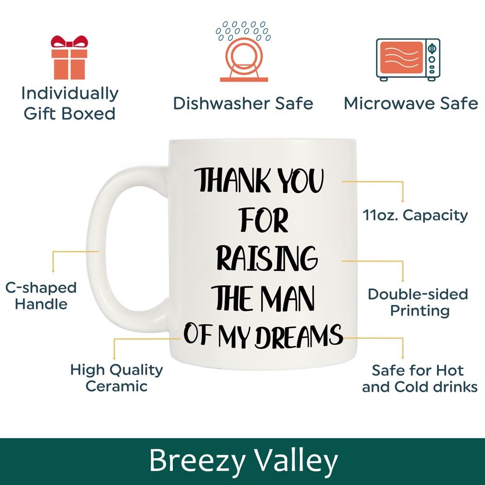 Breezy Valley Funny Mother-in-Law Coffee Mug - Best Gift for Mother-in-Law from Daughter-in-Law | Unique Birthday & Christmas Present for Mother-in-Law & Father-in-Law | Perfect for Morning Coffee, Office Use & Family Gatherings
