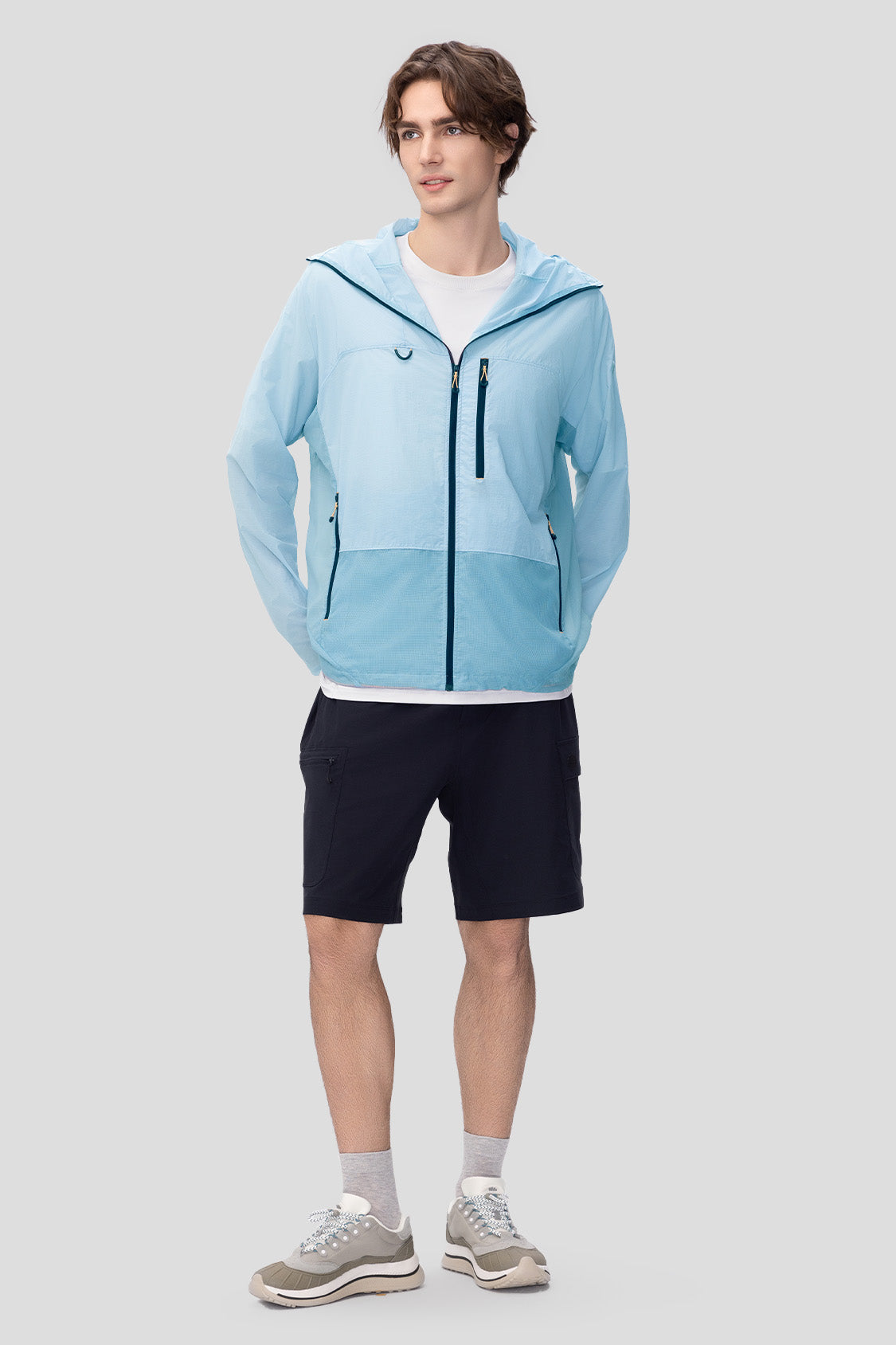 Men's Lightweight Breathable Packable Sun Protection Jacket UPF50+ - Perfect for Hiking, Travel & Outdoor Activities