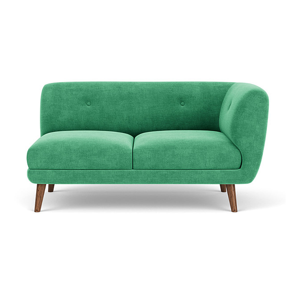 Alfred Fabric Right 2 Seater Modular Sofa - Modern Sectional Couch for Living Room, Lounge & Small Spaces | Comfortable & Stylish Home Furniture
