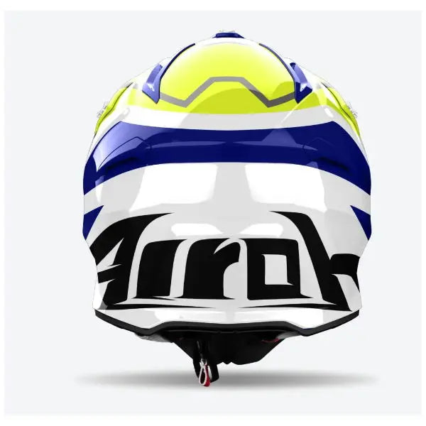 Airoh Aviator Ace 2 Ground Gloss Yellow Motorcycle Helmet - Lightweight DOT Certified Full Face Helmet for Street Bikes & Cruisers - Perfect for Urban Commuting & Long Distance Riding