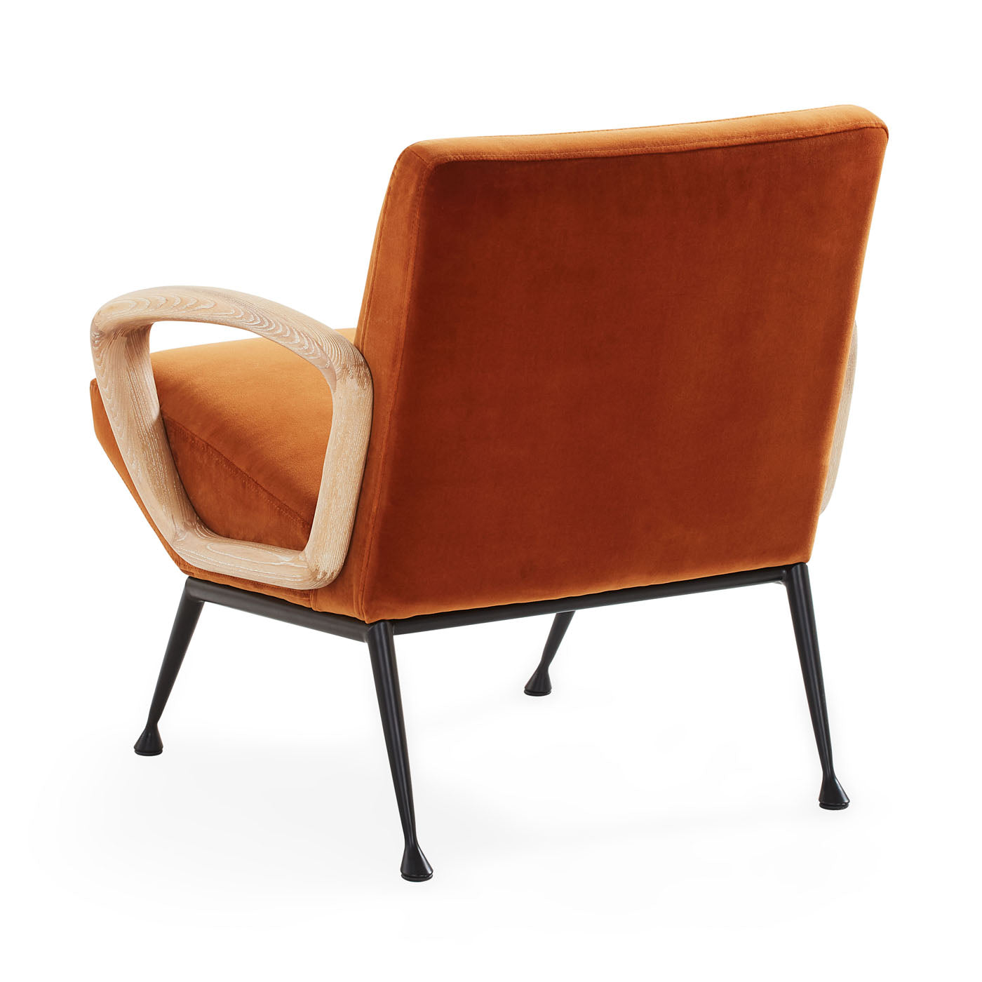 Gainsbourg Lounge Chair - Modern Mid-Century Style Accent Chair for Living Room, Bedroom & Office - Comfortable Upholstered Armchair with Wooden Legs