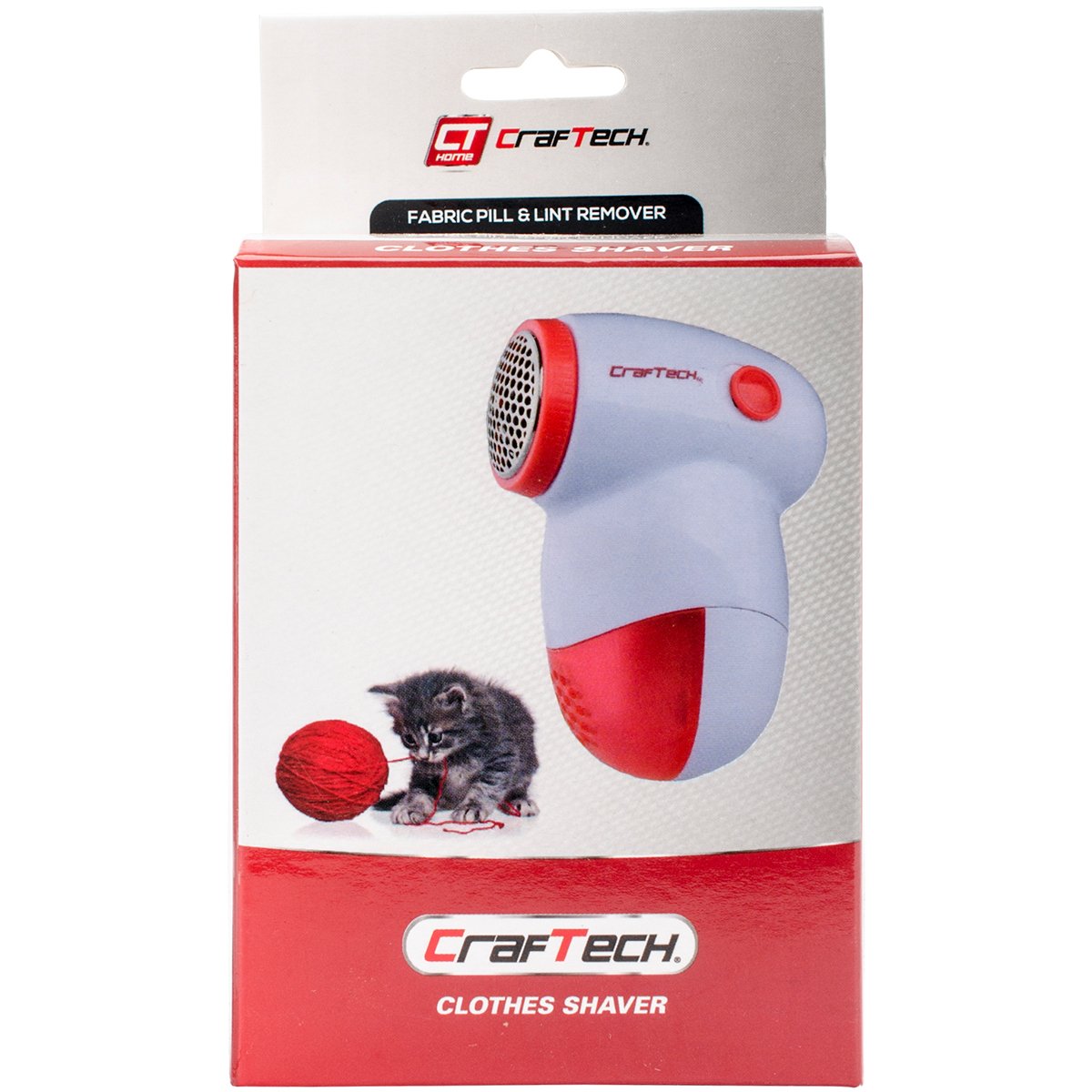 Mini Clothes Shaver - Electric Fabric Shaver for Lint & Pilling Removal, Portable Lint Remover for Sweaters, Coats & Blankets - Perfect for Home & Travel Use (Red)