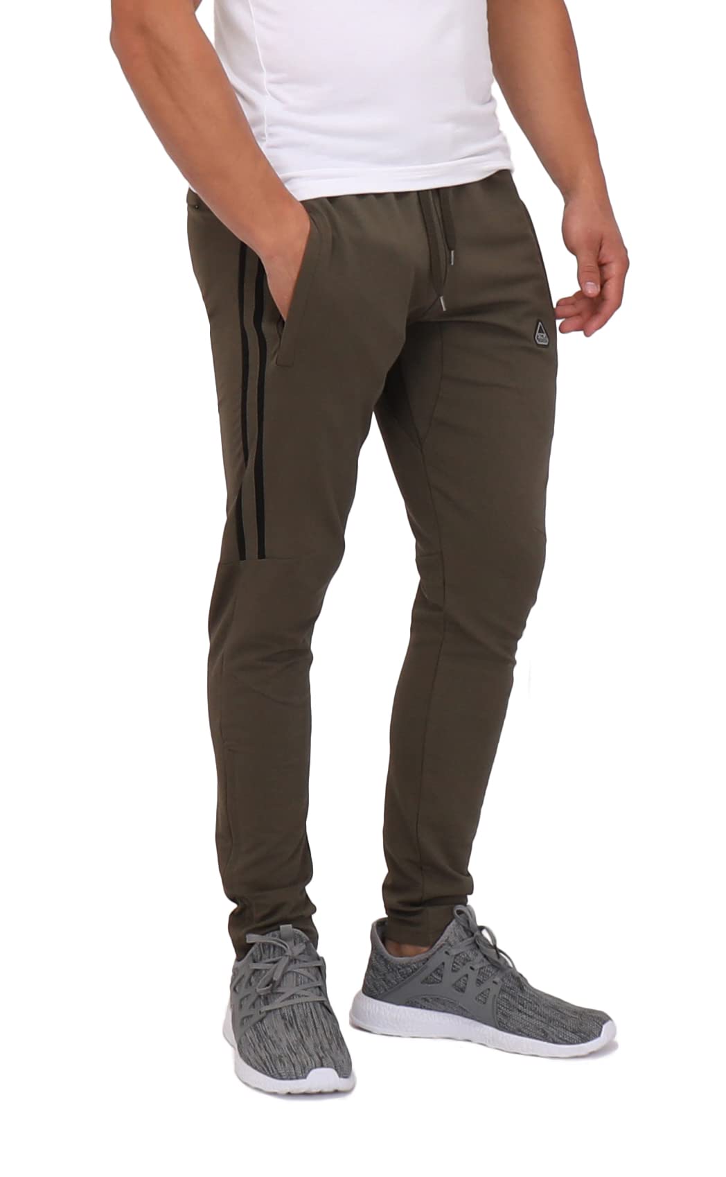SCR Tall Jogger Sweatpants for Men - 33/36 Inseam Athletic Pants with Zipper Pockets - Comfortable Workout & Lounge Pants for Tall Men - Perfect for Gym, Running, and Casual Wear