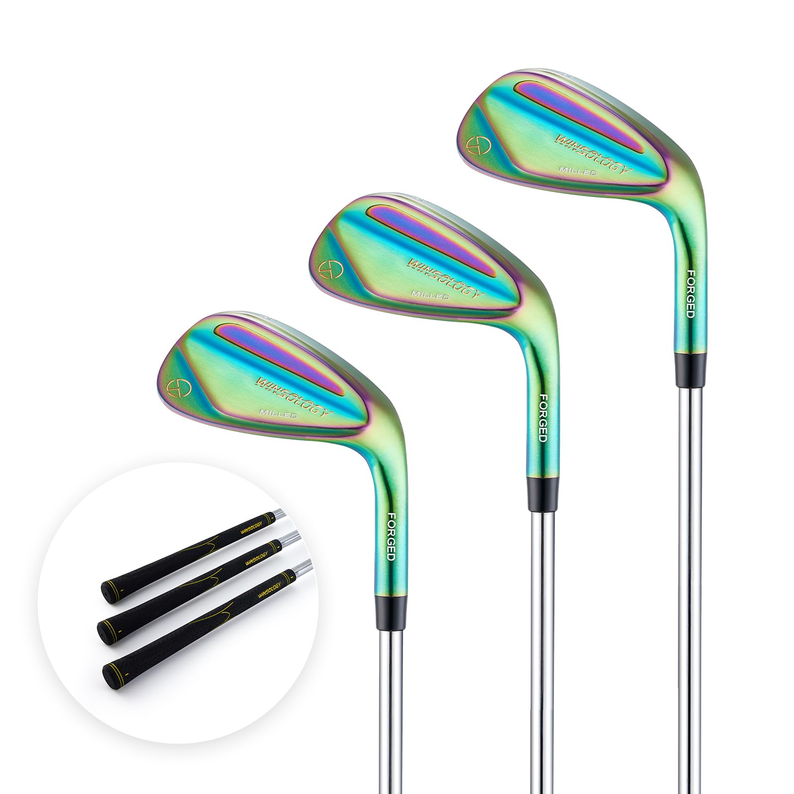 Premium 52/56/60 Degree Golf Wedges Set - Right Handed Sand & Pitching Wedges for Men & Women | Ideal for Short Game, Bunker Shots & Golf Gifts (Color)