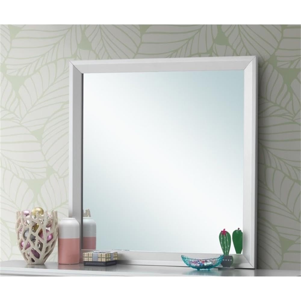 Glory Furniture Primo Silver Champagne Mirror - Elegant Full-Length Wall Mirror for Bedroom, Living Room & Entryway Decor